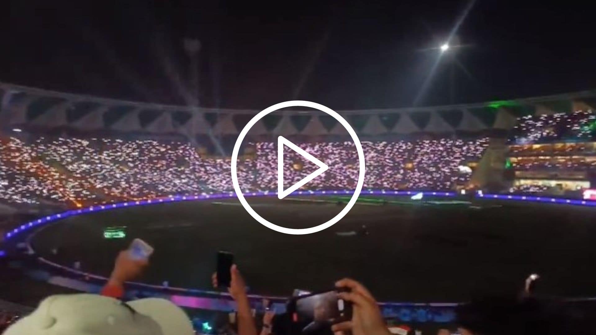 [Watch] Fans Light Up Ekana Stadium By Singing 'Vande Mataram' Amidst Light Show